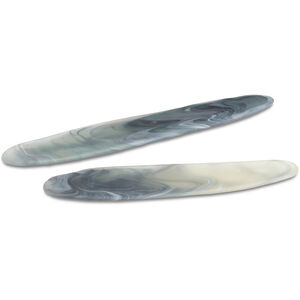 Midnight Midnight Blue/Frosted Trays, Set of 2