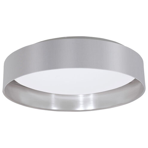 Maserlo LED 16 inch Grey and Silver Flush Mount Ceiling Light