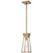 Lucian LED 5 inch Brushed Brass Pendant Ceiling Light