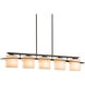 Arc Ellipse 5 Light 41.9 inch Dark Smoke Pendant Ceiling Light