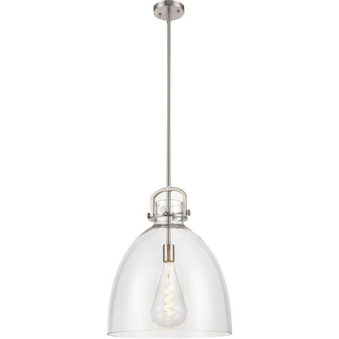 Newton Bell 1 Light 16 inch Brushed Satin Nickel Pendant Ceiling Light