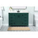 Grant 48 X 19 X 34 inch Green Vanity Sink Set