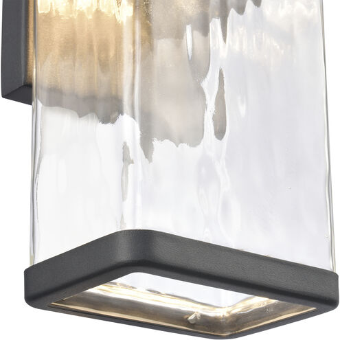 Cornice LED 9.75 inch Charcoal Black Outdoor Wall Sconce
