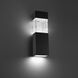 Monarch 1 Light 18 inch Black Outdoor Wall Light in 18in.