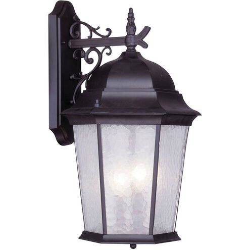 Hamilton 3 Light 23 inch Bronze Outdoor Wall Lantern