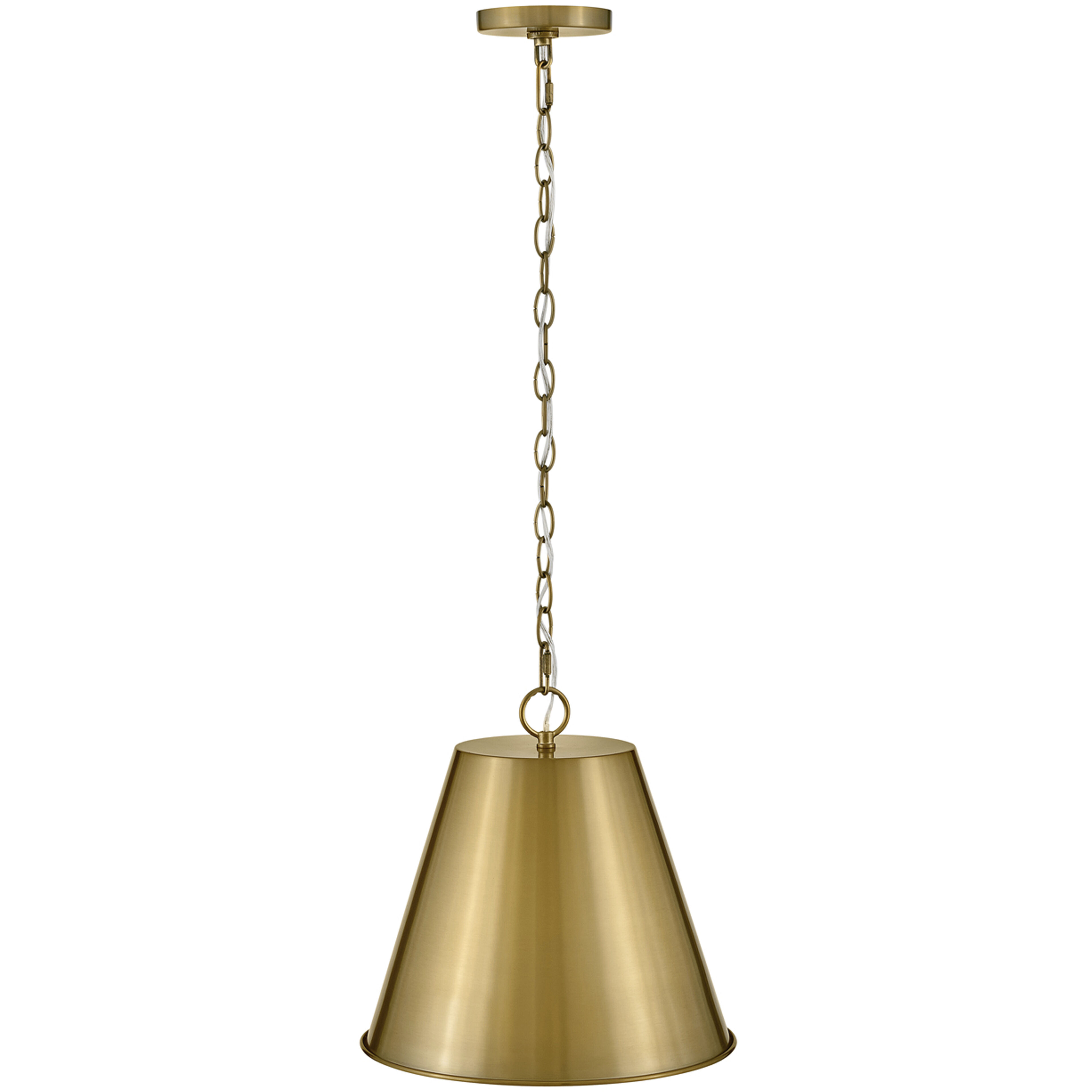 Blake LED 14 inch Lacquered Brass Pendant Ceiling Light
