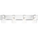 Zurich 4 Light 36 inch Polished Chrome Vanity Sconce Wall Light