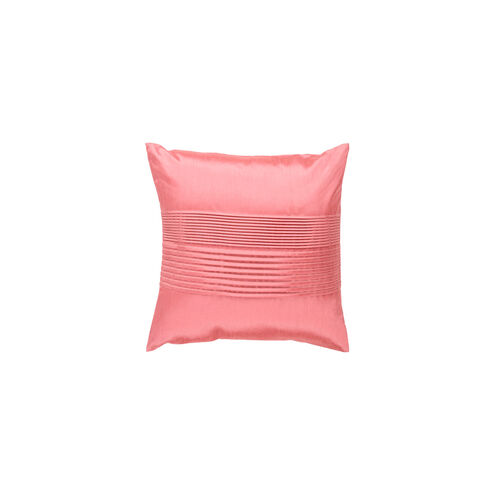 Solid Pleated 18 X 18 inch Pale Pink Pillow Kit