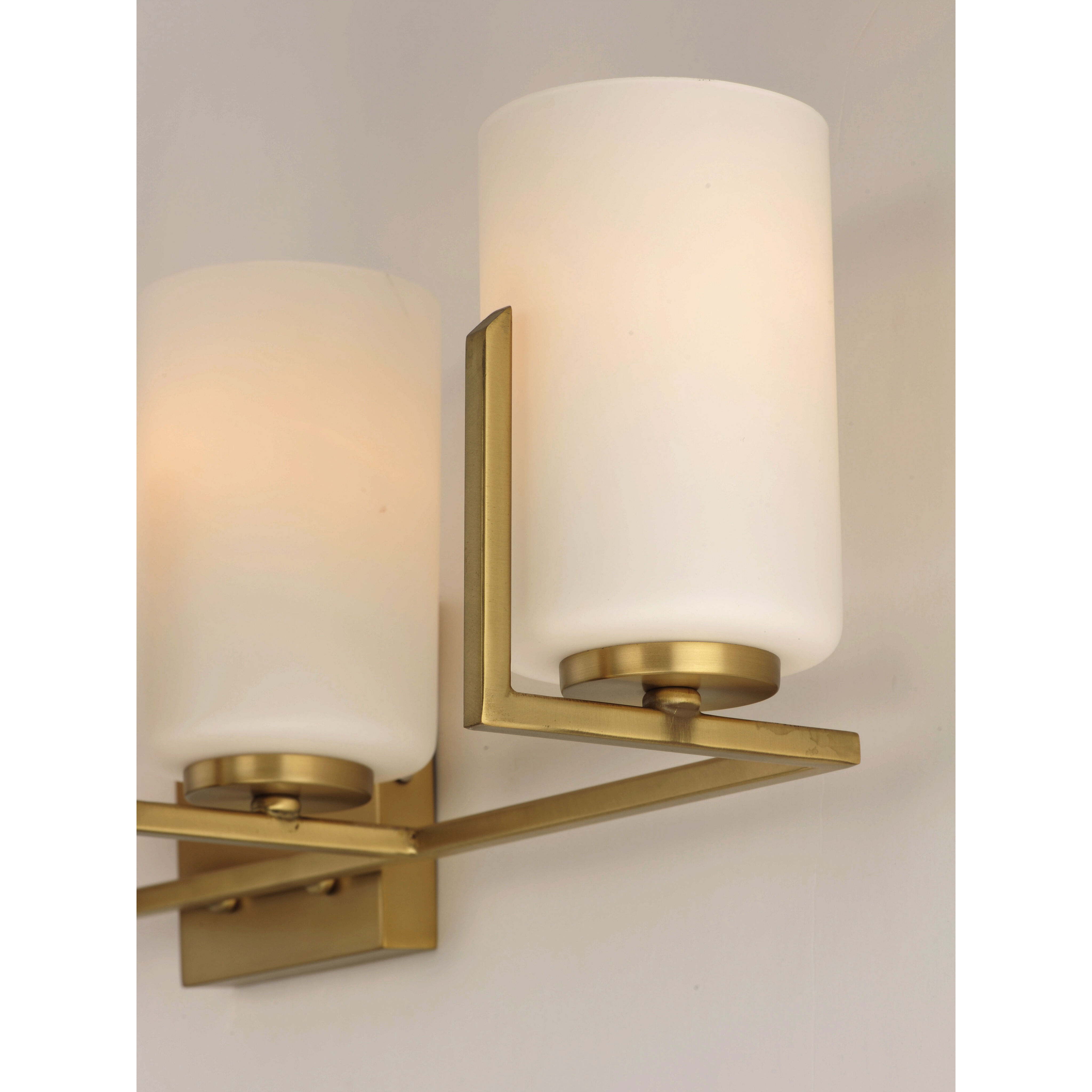 Dart 4 Light 29.75 inch Satin Brass Vanity Light Wall Light
