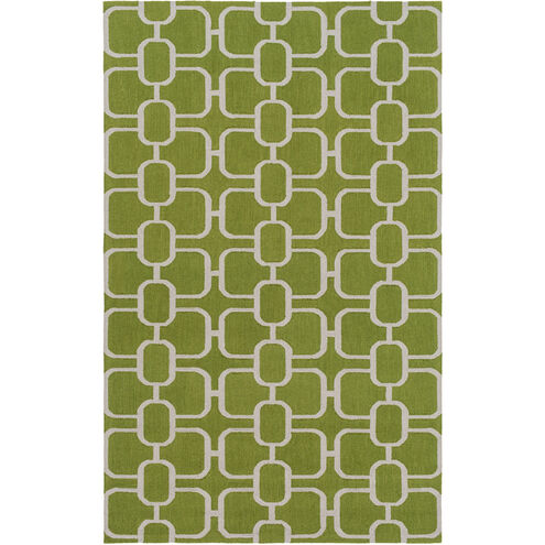 Lockhart 72 X 48 inch Green and Gray Area Rug, Wool