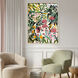 Home Green and Pink and Turquoise Canvas