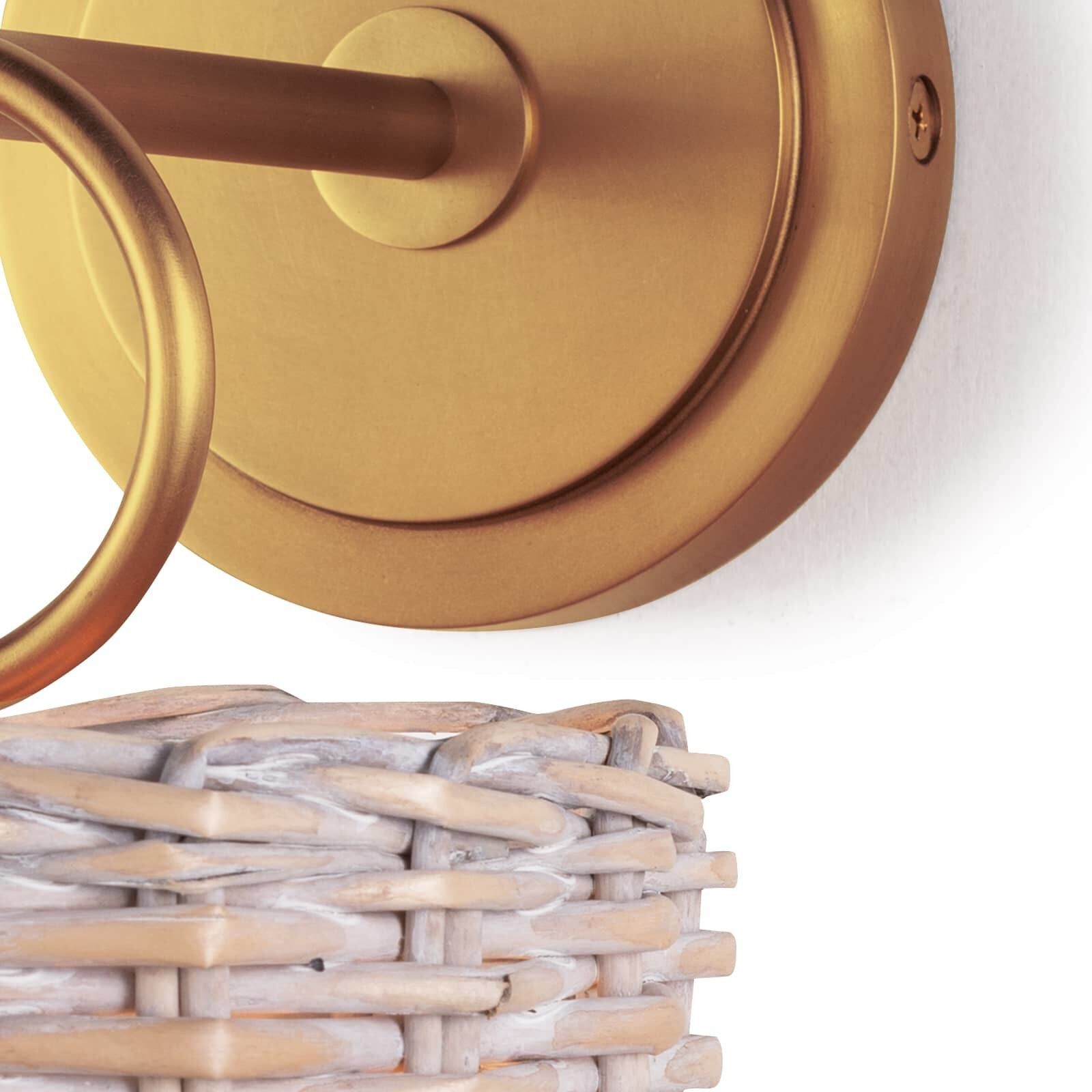 Nantucket 1 Light 7.5 inch Natural Brass Wall Sconce Wall Light