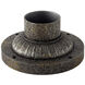 Isaac 7 inch Black Granite Outdoor Pier Mount Base