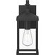 Cantley 1 Light 13.25 inch Matte Black Outdoor Wall Lantern