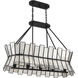 Chapelle 5 Light 36 inch English Bronze Linear Chandelier Ceiling Light