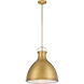 Lynk 1 Light 16.5 inch Legacy Brass Pendant Ceiling Light