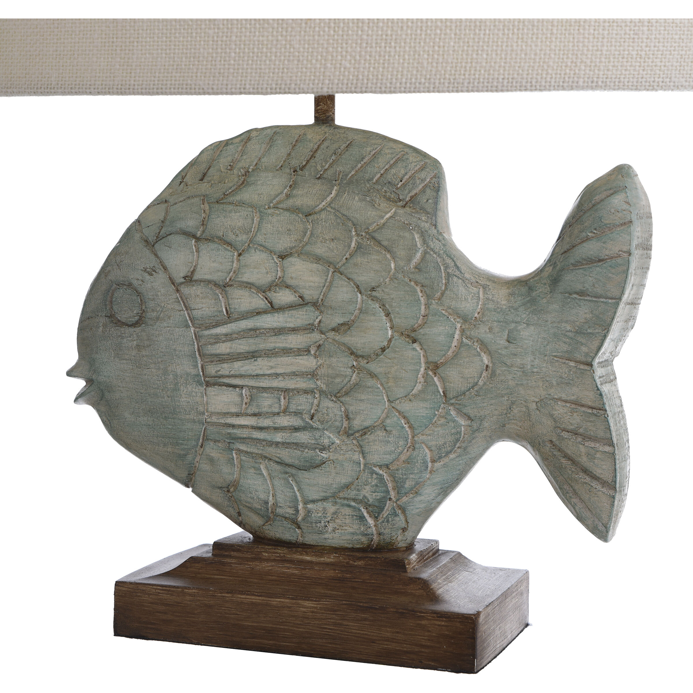 Signature 27 inch 100 watt Ocean Blue Table Lamp Portable Light