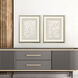 Delicate Leaves Beige and White and Neutral Framed Art, Propac