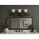 Manor 3 Light 29 inch Oil Rubbed Bronze Bath Vanity Wall Light