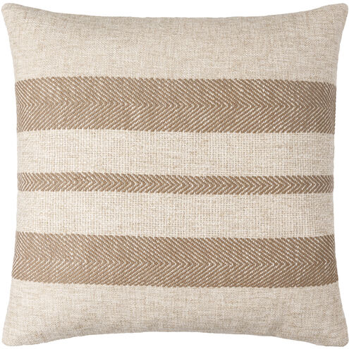Mobley 18 X 18 inch Light Beige / Brown Accent Pillow