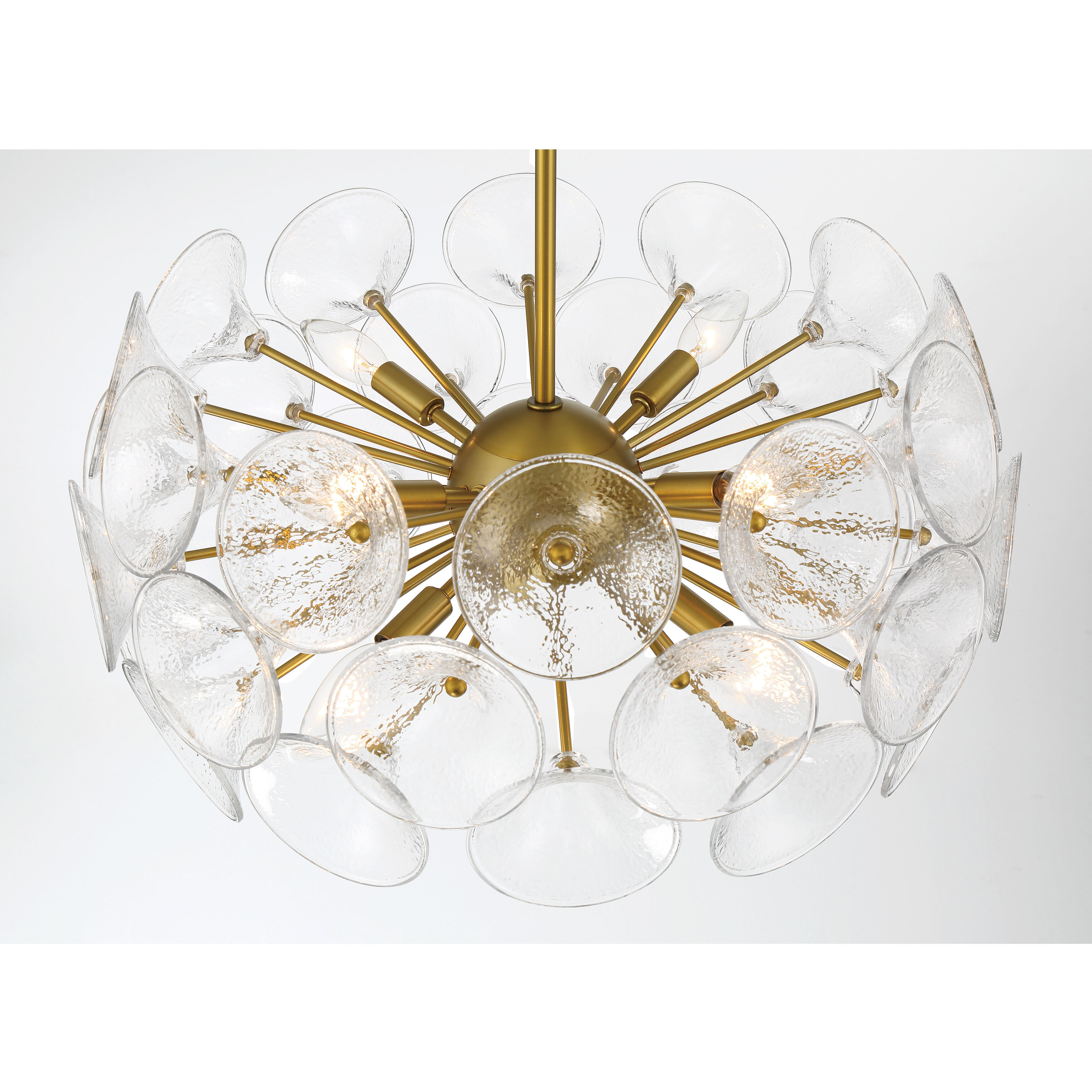 Winter 8 Light 22 inch Soft Brass Pendant Ceiling Light