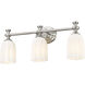 Orion 3 Light 22 inch Brushed Nickel Bath Vanity Light Wall Light