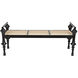 Indochine Charcoal Black Bench