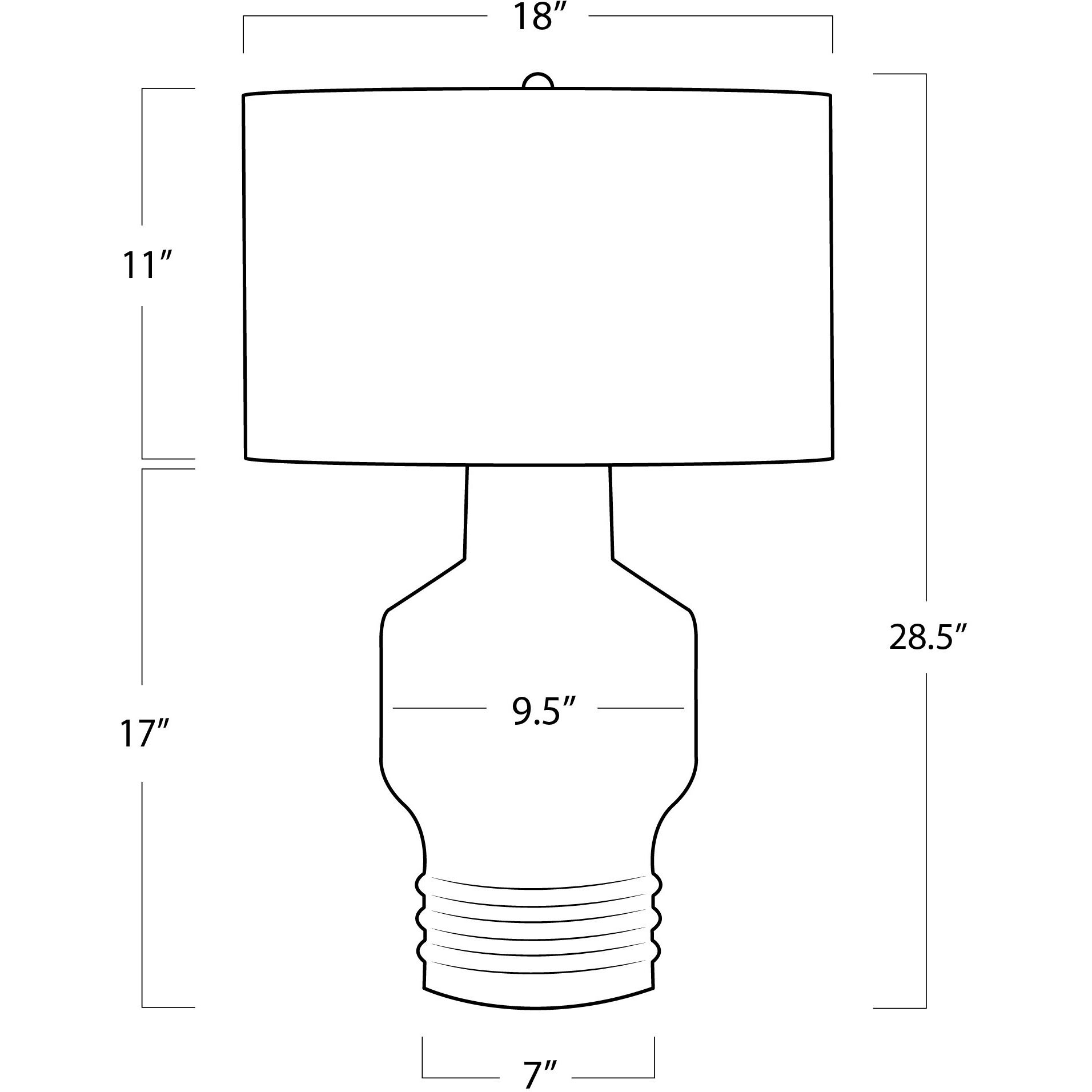 Lewis 28.5 inch 150.00 watt Black Table Lamp Portable Light