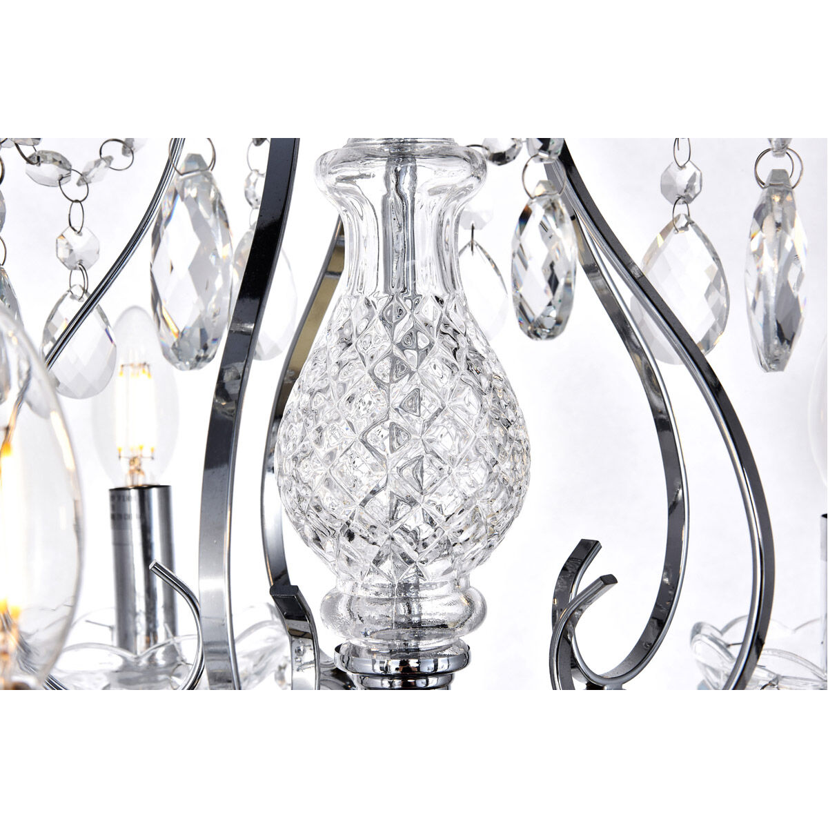 Voltaire 5 Light 22 inch Chrome Chandelier Ceiling Light