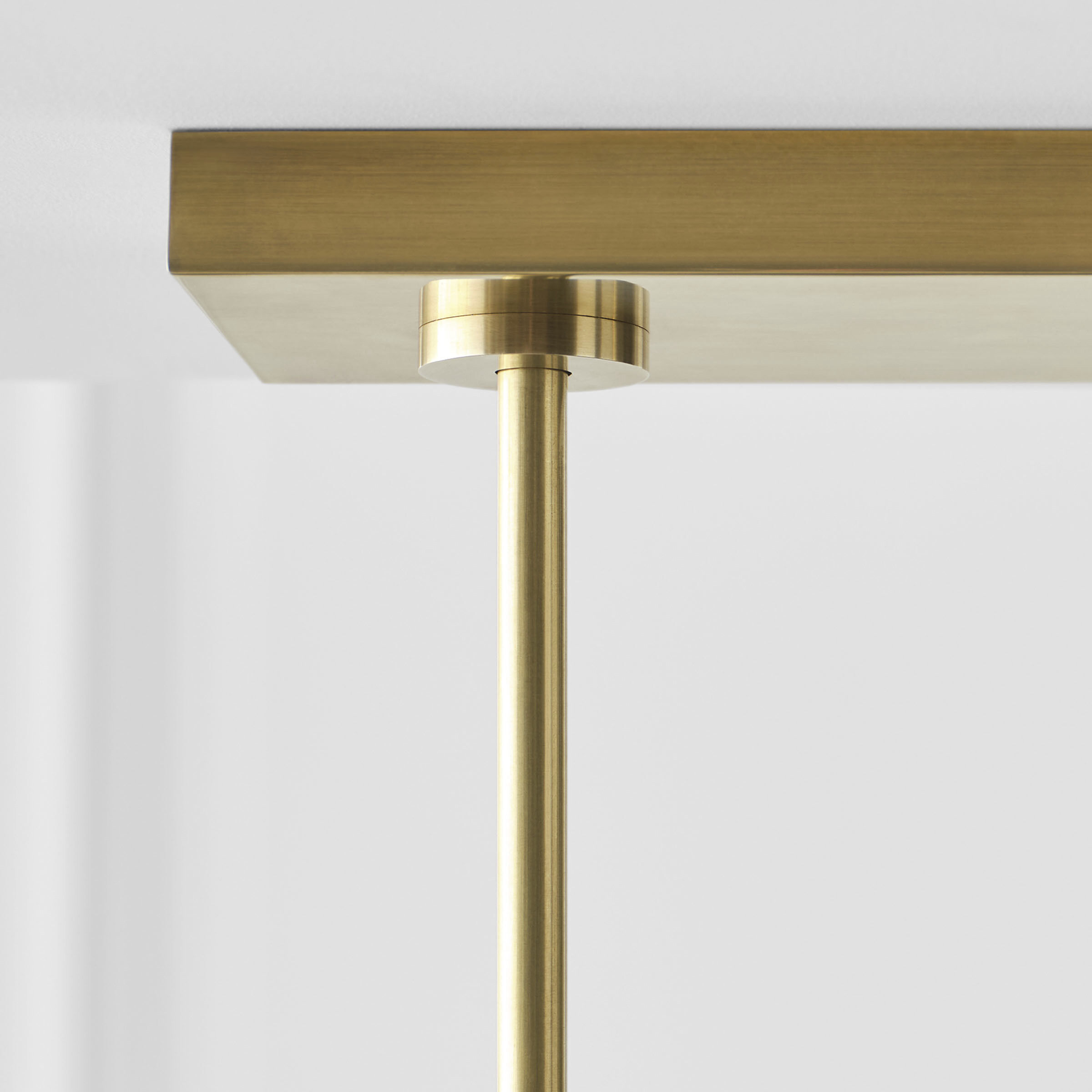 Kelly Wearstler Precision LED 50 inch Antique-Burnished Brass Linear Chandelier Ceiling Light, Large