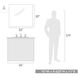 Orwell 1 Light 10 inch Chrome Wall Sconce Wall Light in Pewter, Damp