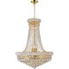 Empire 17 Light 24 inch Gold Down Chandelier Ceiling Light