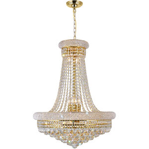 Empire 17 Light 24 inch Gold Down Chandelier Ceiling Light