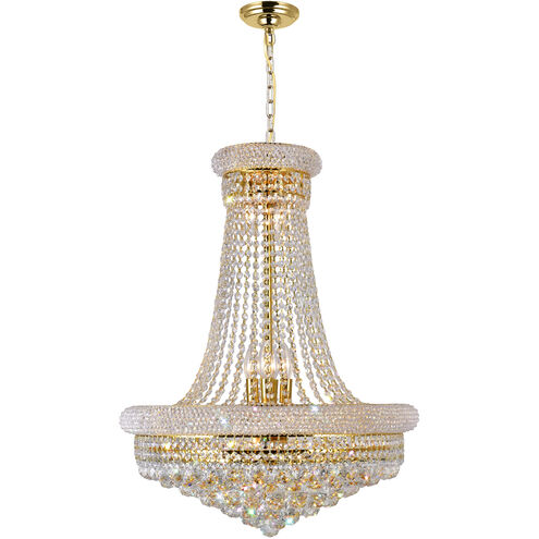 Empire 17 Light 24 inch Gold Down Chandelier Ceiling Light