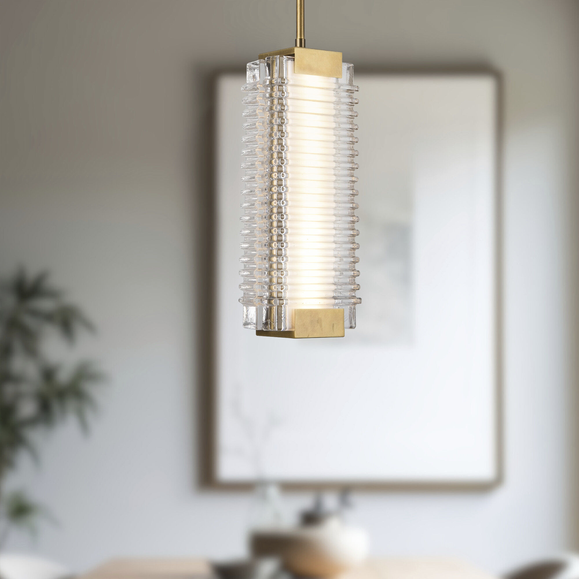 Alai Pendant Ceiling Light in Vintage Brass