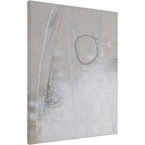 Pinceau White/Beige/Grey/Black Canvas Art