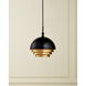 Salviati 3 Light 17.75 inch Black Pendant Ceiling Light, Large