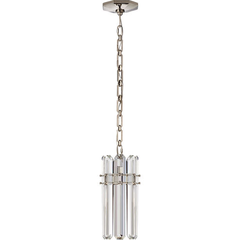 AERIN Bonnington 1 Light 7.25 inch Polished Nickel Pendant Ceiling Light, Small