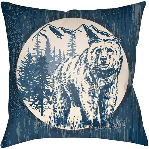 Lodge Cabin 22 X 22 inch Outdoor Pillow Cover, Square