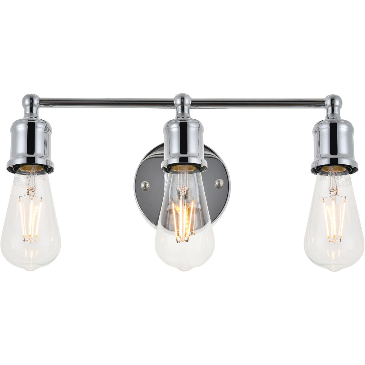 Serif 3 Light 15 inch Chrome Wall Sconce Wall Light