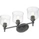 Keating Vanity Wall Light in Antique Black Iron