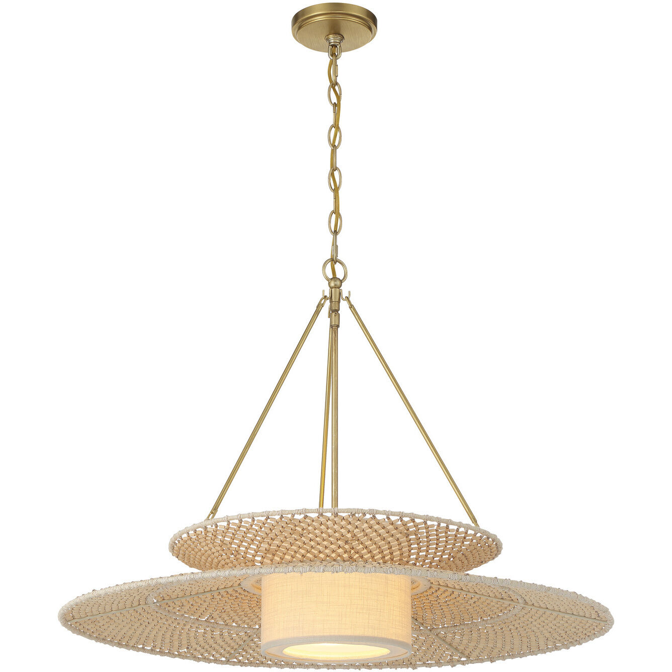 Juniper 1 Light 29.5 inch Soft Gold Chandelier Ceiling Light