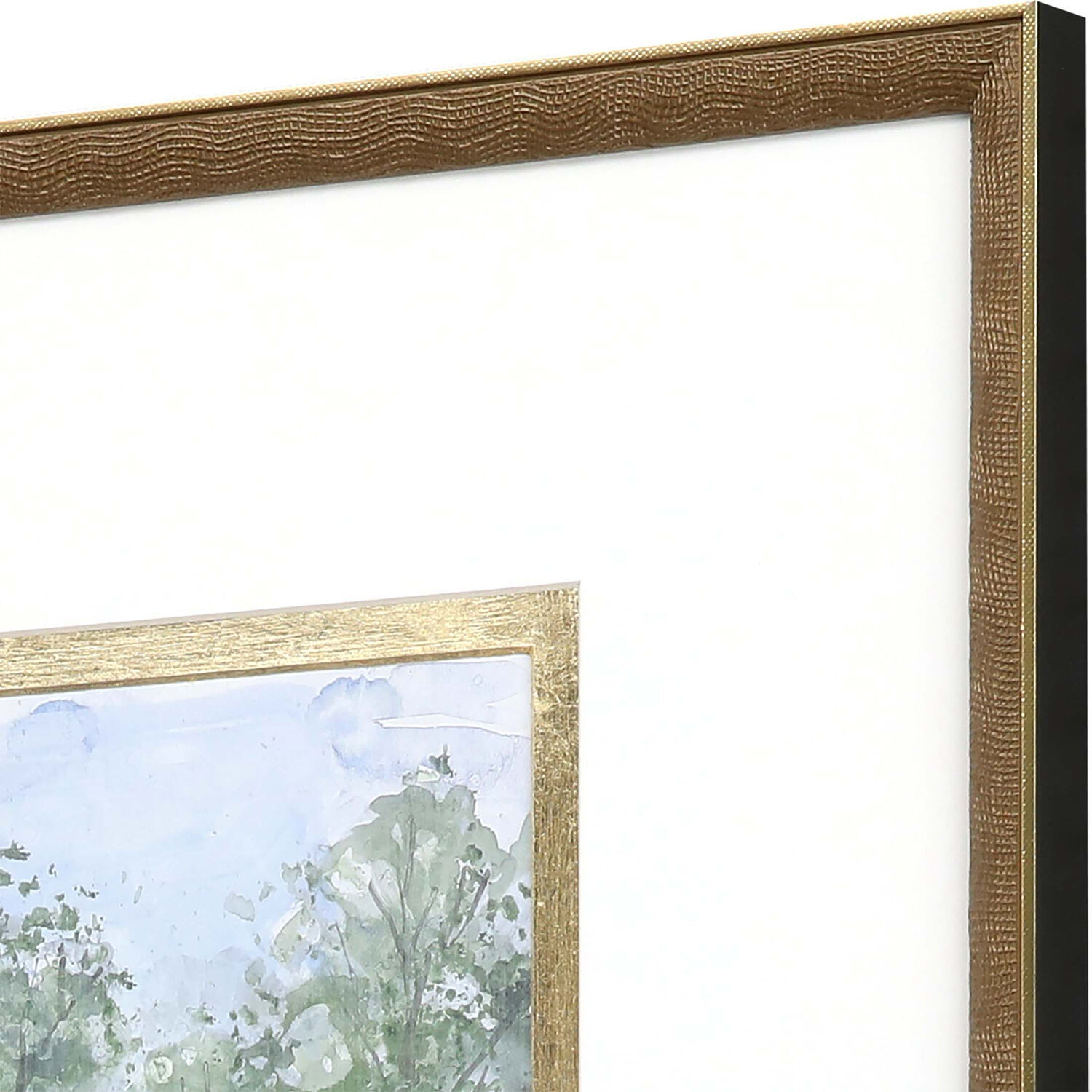 Along the Way Blue and Green and Brown and Multi Framed Art, The Studio