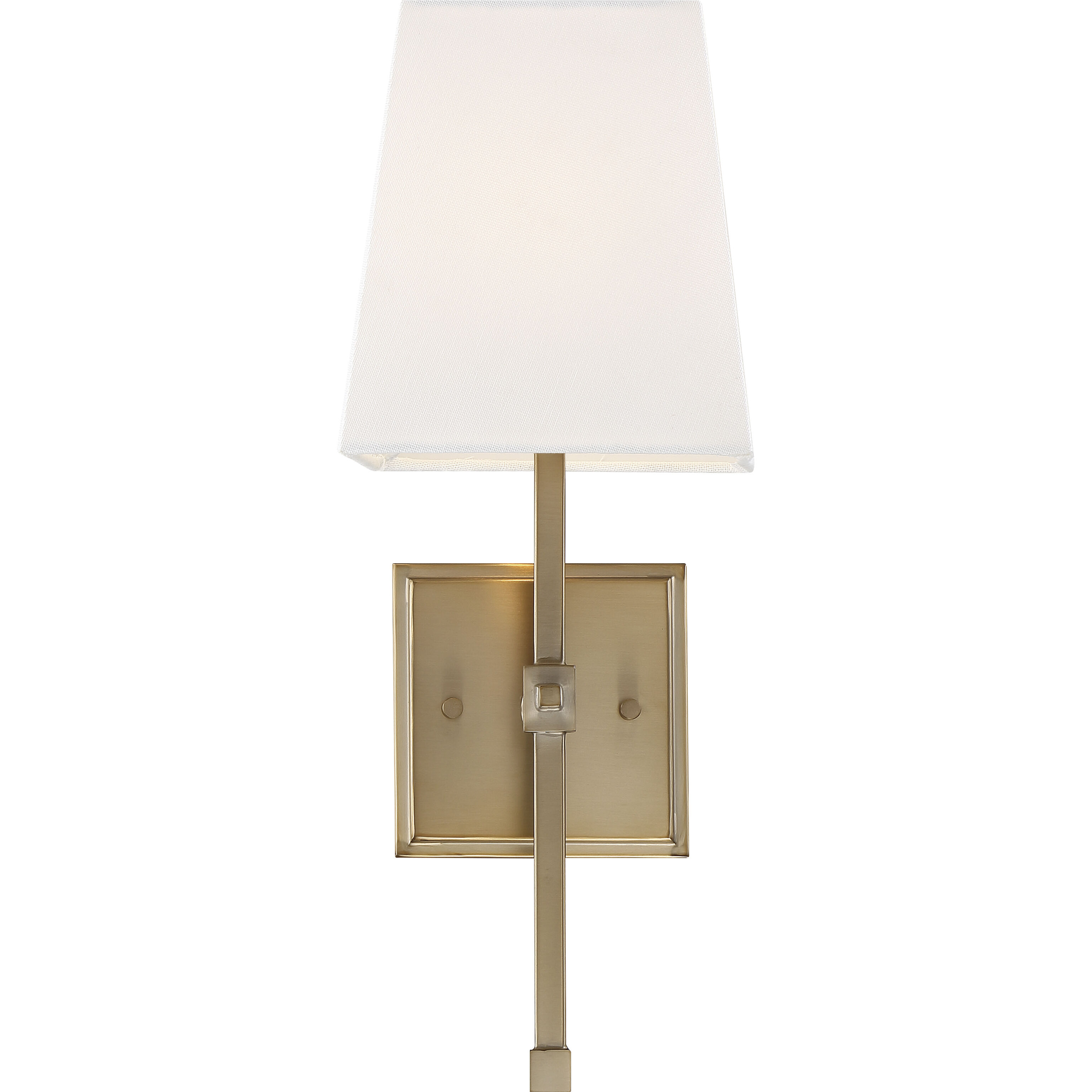 Highline 1 Light 6 inch Burnished Brass and White Vanity Light Wall Light