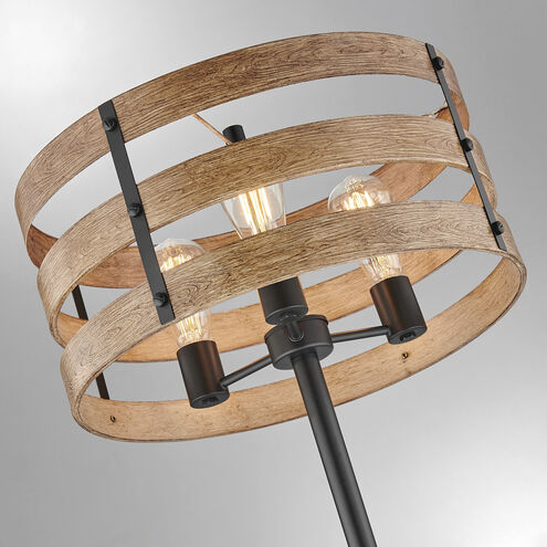 Balta 67 inch 60.00 watt Brown Wood Floor Lamp Portable Light
