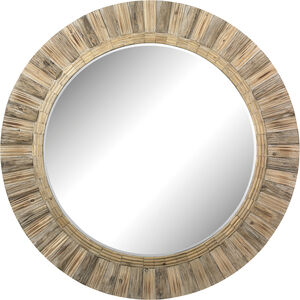 Oversized Round 64 X 64 inch Natural with Clear Wall Mirror, Round