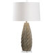 Larry Laslo 32 inch 100.00 watt Gray/Taupe Glaze/Clear Table Lamp Portable Light