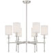 Chatham 6 Light 28 inch Satin Nickel Chandelier Ceiling Light, Essentials