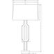 Homer 33 inch 150.00 watt White Table Lamp Portable Light