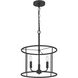 Abner 3 Light 14 inch Matte Black Pendant Ceiling Light